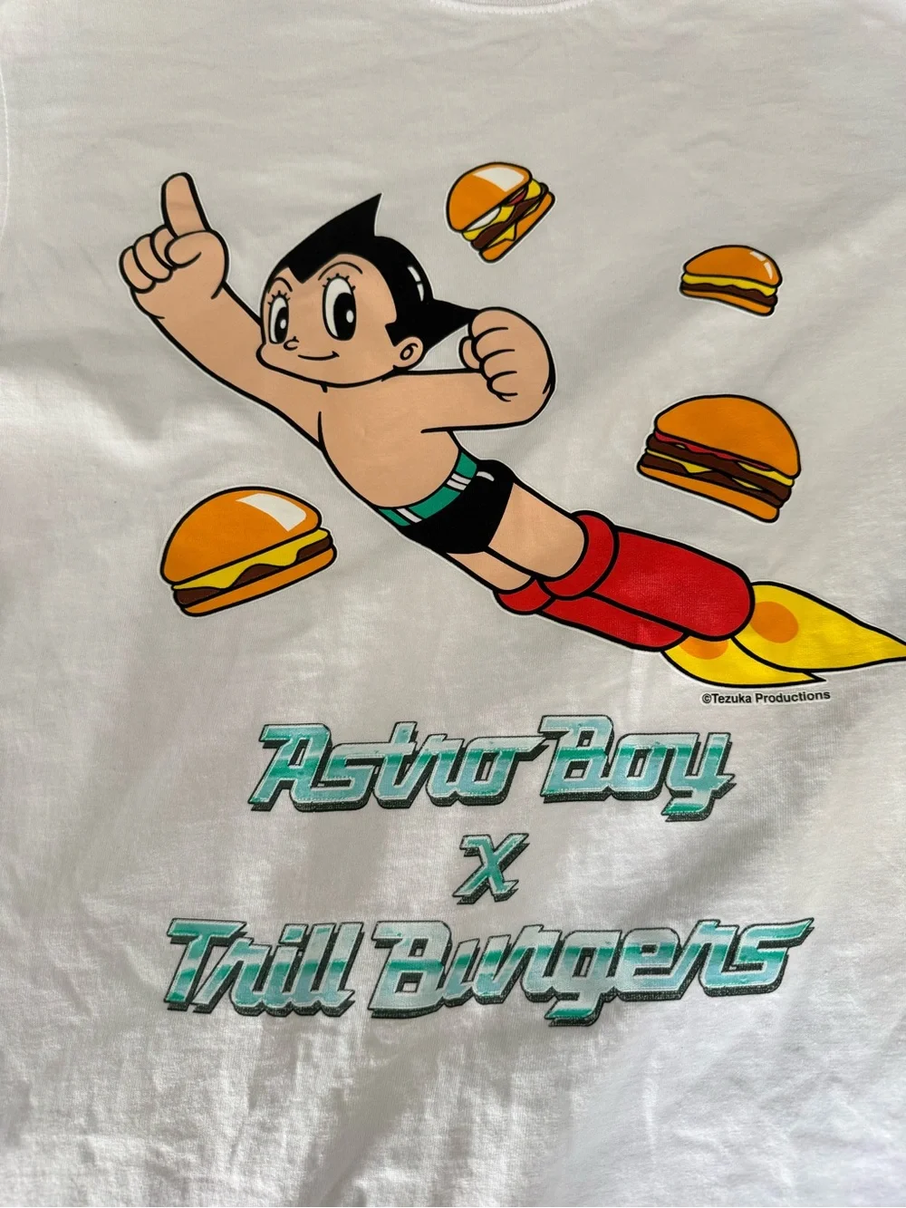 Astro-Boy x Trill Burgers White Graphic Kids Tee